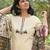 Off white aaysa women ethnic embroidery pure cotton kurta with trouser & dupatta