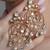 Gold plated kundan earrings