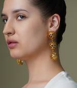 Gold plated earrings