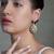 Gold plated kundan earrings