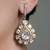 Gold plated kundan earrings