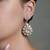 Gold plated kundan earrings