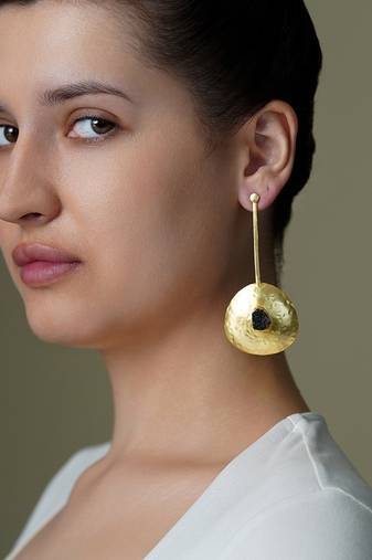 Gold plated earrings