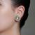 Gold plated kundan stud earrings