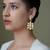 Gold plated kundan earrings