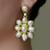 Gold plated kundan earrings