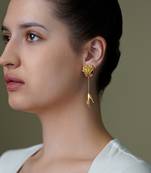 Gold plated earrings