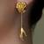 Gold plated earrings