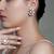 Gold plated kundan earrings