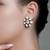 Gold plated kundan earrings