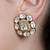 Gold plated kundan earrings