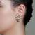 Gold plated kundan earrings