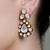 Gold plated kundan earrings