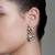 Gold plated kundan earrings