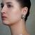 Gold plated kundan earrings