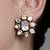 Gold plated kundan earrings