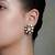 Gold plated kundan earrings