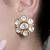 Gold plated kundan earrings