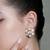 Gold plated kundan earrings
