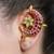 Gold plated Pink Stone ear cuffs
