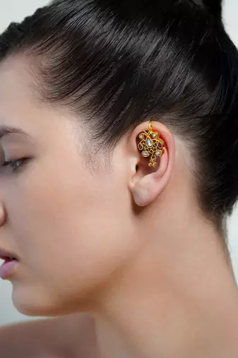 Gold plated ear cuffs
