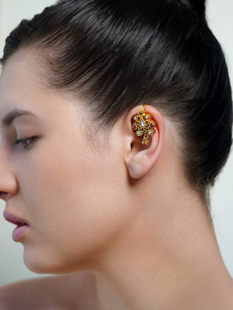 Gold plated ear cuffs