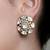Gold plated kundan stud earrings
