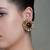 Gold plated kundan multicolor stud earrings