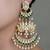 Gold plated kundan earrings