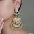 Gold plated kundan earrings