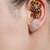 Gold plated Pink Stone Ear cuffs