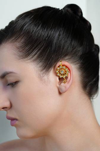 Gold plated ear cuffs