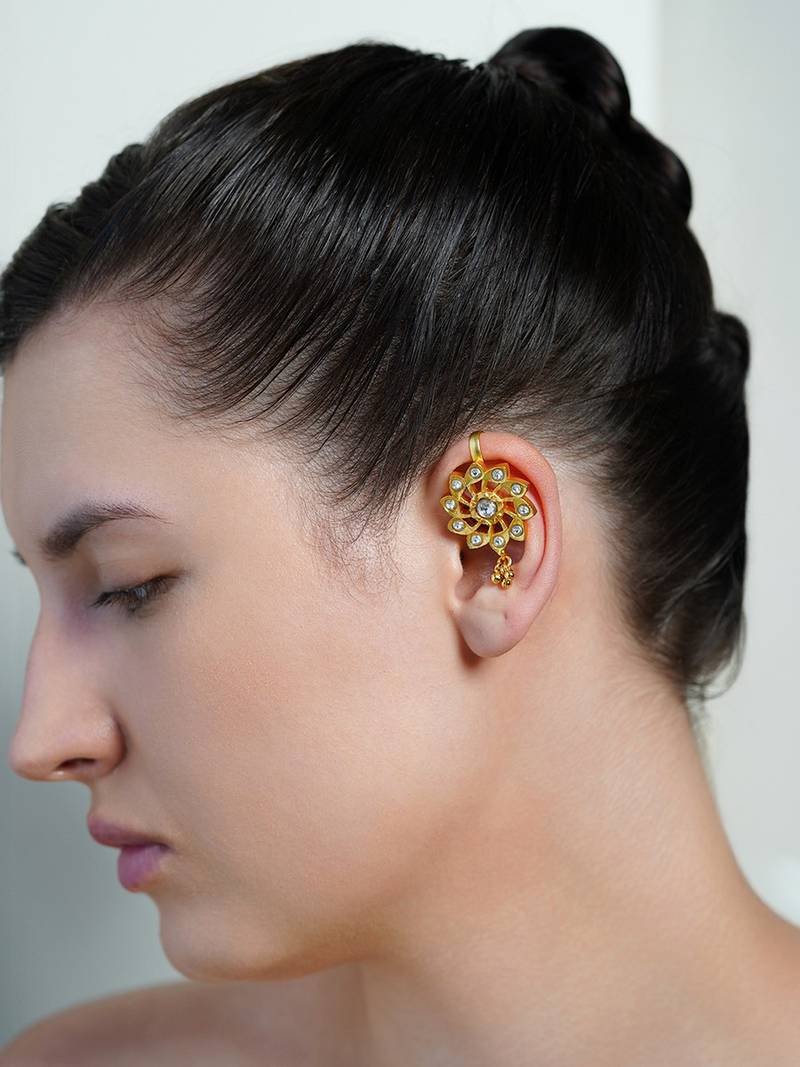 Gold plated ear cuffs