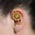 Gold plated ear cuffs