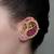Gold plated Pink stone Ear cuffs