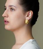 Gold plated hoop earrings