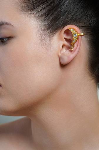 Gold plated ear cuffs