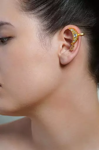 Gold plated ear cuffs
