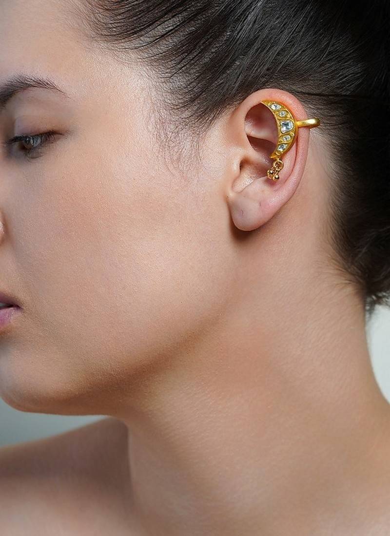 Gold plated ear cuffs