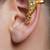 Gold plated ear cuffs