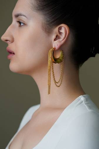 Gold plated earrings