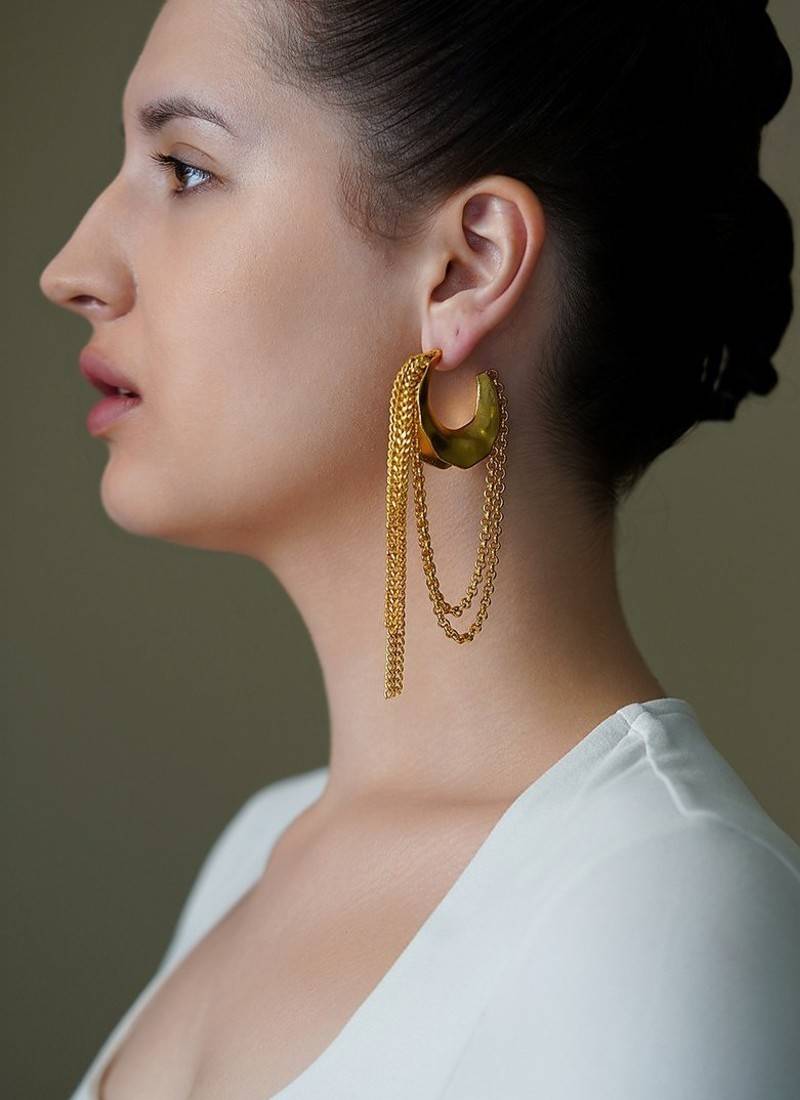 Gold plated earrings