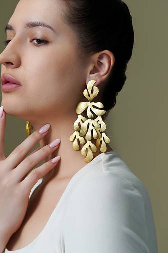 Gold plated earrings