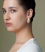 Gold plated stud earrings