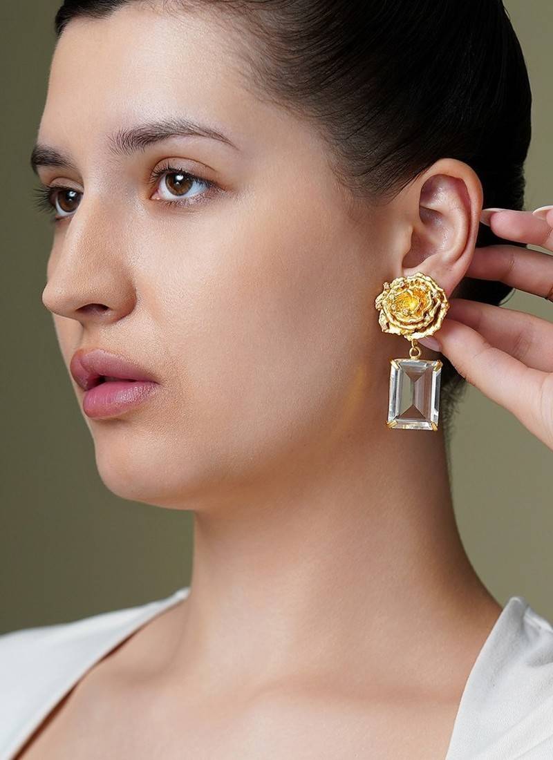 Gold plated earrings