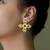 Gold plated stud earrings