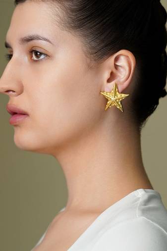 Gold plated earrings