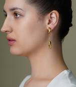 Gold plated earrings
