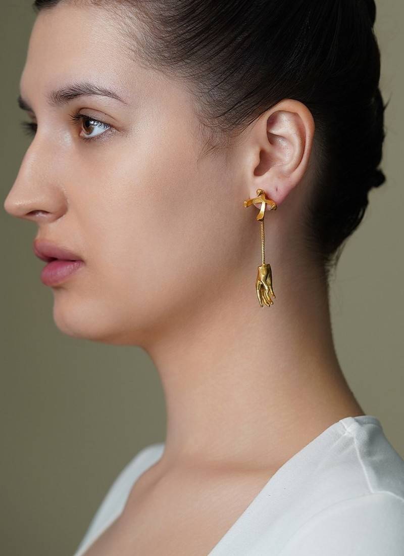 Gold plated earrings