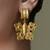 Gold plated earrings